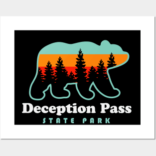 Deception Pass State Park Hikes Washington Camping Bear Posters and Art